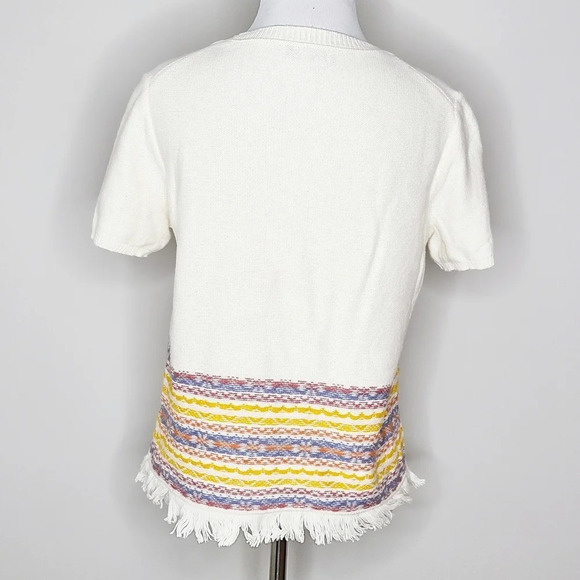 Madewell Fringe Jacquard Embroidered Sweater S - Picture 4 of 8